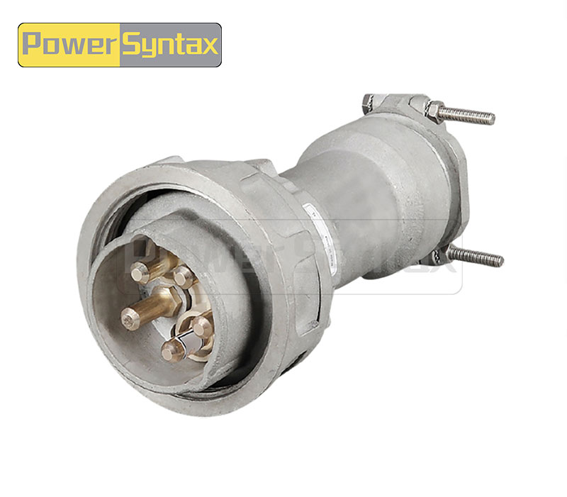 PowerSyntax CVT Type 4P 250A IP66 380V Heavy Duty High Current Industrial Plug Part No. 4021