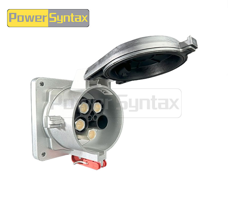 PowerSyntax 4P 630 Amp 400V IP67 Heavy Duty High Current Industrial Socket Receptacle Part No. 78432