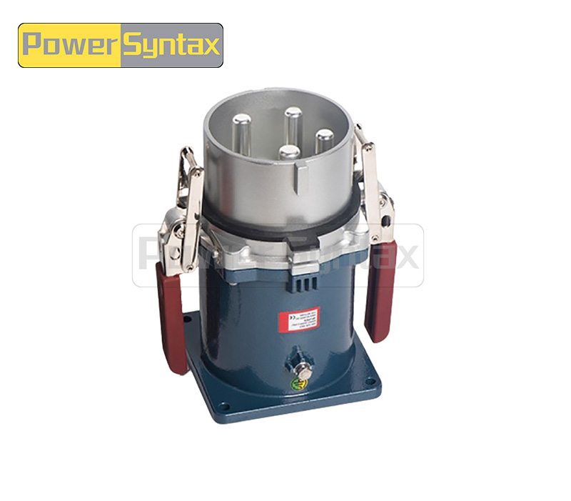 PowerSyntax 4P 630 Amp IP67 400V Heavy Duty High Current Industrial Appliance Inlet Part No. 75146