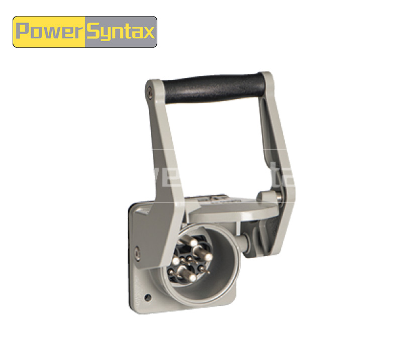 PowerSyntax Shore Power High Current Industrial Panel Mounted Male Socket 4P 250A 400V IP67 Part No. MB250A-BP