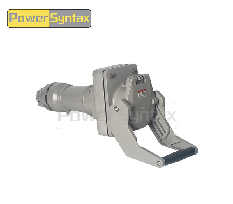 PowerSyntax Shore Power High Current Industrial Panel Mounted Male Connector 4P 350A 400V IP67 Part No. MB350A-L-BP